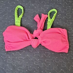 Pink bikini top size large